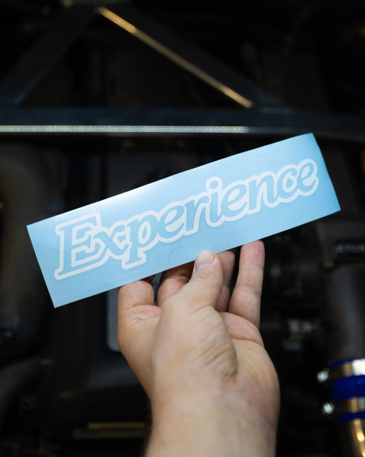 Experience Type 2 8" Die Cut Sticker